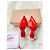 Sandali Christian Louboutin in raso bianco e PVC - vista 2