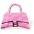 Balenciaga Hourglass XS Monogram Rosa Bianco