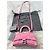 Balenciaga Hourglass XS Monogram Rosa Bianco - vista 10