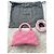 Balenciaga Hourglass XS Monogram Rosa Bianco - vista 5