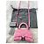 Balenciaga Hourglass XS Monogram Rosa Bianco - vista 6