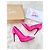Christian Louboutin Décolleté in Camoscio Rosa e Mesh - vista 12