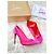 Christian Louboutin Décolleté in Camoscio Rosa e Mesh - vista 5
