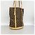 Borsa Tote Louis Vuitton Monogram Bucket GM Marrone - vista 2