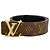 Cintura reversibile Louis Vuitton Monogram LV Initials Marrone Nero