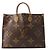 Borsa Tote Louis Vuitton Monogram Reverse Giant OnTheGo GM Rosso
