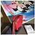 Borsa a tracolla Gucci Marmont Double G - Rosso - vista 3