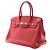 Hermès Red Clemence Birkin Retourne 30 Rosso - vista 9