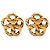 Orecchini a clip con maglie a catena placcati oro Chanel Gold D'oro