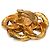 Orecchini a clip con maglie a catena placcati oro Chanel Gold D'oro - vista 4