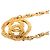 Collana con pendente rotondo Chanel Gold CC placcato oro D'oro - vista 4