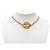 Collana con pendente rotondo Chanel Gold CC placcato oro D'oro - vista 8