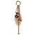 Chloé Gold Charm per borsa con simboli Chloé e coda in shearling placcato oro D'oro