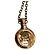 Chloé Gold Charm per borsa con simboli Chloé e coda in shearling placcato oro D'oro - vista 4