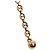Chloé Gold Charm per borsa con simboli Chloé e coda in shearling placcato oro D'oro - vista 6