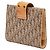Tarjetero plegable Christian Dior Castaño Beige - vista 2