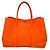 Hermès Tote Hermes Garden Party Toile e Pelle 36 Arancione