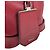 Borsa a tracolla in pelle rossa Prada Rosso - vista 12