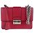 Borsa a tracolla in pelle rossa Prada Rosso