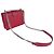 Borsa a tracolla in pelle rossa Prada Rosso - vista 10