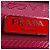 Borsa a tracolla in pelle rossa Prada Rosso - vista 13
