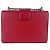 Borsa a tracolla in pelle rossa Prada Rosso - vista 3