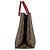 Borsa Tote Louis Vuitton Monogram Flower Marrone Rosso Monogramma - vista 2