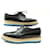 PRADA SCHWARZE PLATFORM-DERBY-SCHUHE AUS POLIERTEM LEDER 38 IT 39 FR  - Ansicht 3