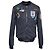 Giacca bomber con zip e patch Dolce & Gabbana in poliammide blu navy