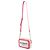 Borsa a tracolla Balmain B-Army 18 in tela rosa e pelle - vista 2