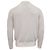 Brunello Cucinelli Strick-Polo-Pullover mit langen Ärmeln aus weißer Baumwolle Roh - Ansicht 4