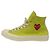 Comme Des Garcons Sneakers alte Comme des Garçons Play x Converse Chuck 70 in tela verde - vista 4