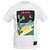 Camiseta de algodón con estampado gráfico Prada Blanco