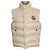 Moncler Button-Down Gilet in Ivory Polyamide  White Cream