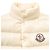 Moncler Button-Down Gilet in Ivory Polyamide  White Cream - view 5