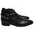 Stivaletti Jodhpur Saint Laurent in pelle nera con borchie Nero