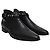 Stivaletti Jodhpur Saint Laurent in pelle nera con borchie Nero - vista 2
