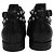 Stivaletti Jodhpur Saint Laurent in pelle nera con borchie Nero - vista 4