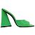 Mule Devon di The Attico in vernice verde neon