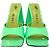 Mule Devon di The Attico in vernice verde neon - vista 2