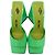 Mule Devon di The Attico in vernice verde neon - vista 5
