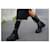 Prada Monolith Combat Boots Cuero Negro - vista 2