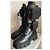 Prada Monolith Combat Boots Cuero Negro - vista 9