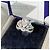 Anello Chaumet Crowned Feather Diamante Taglio Pera Argento - vista 4
