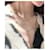 Van Cleef & Arpels Sweet Alhambra Long Necklace 16 Petals Mini White Gold Diamond Silvery  - view 2