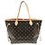 Bolso Louis Vuitton Monogram Neverfull MM Castaño Fucsia