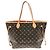 Bolso Louis Vuitton Monogram Neverfull MM Castaño Fucsia - vista 2