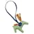 Hermès Hermes Rodeo Charm PM Bleu Vert  - vue 1