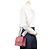Borsa a tracolla Valextra Noro in pelle piccola Rosa - vista 12
