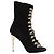Balmain Botines de ante negro con punta abierta - vista 2